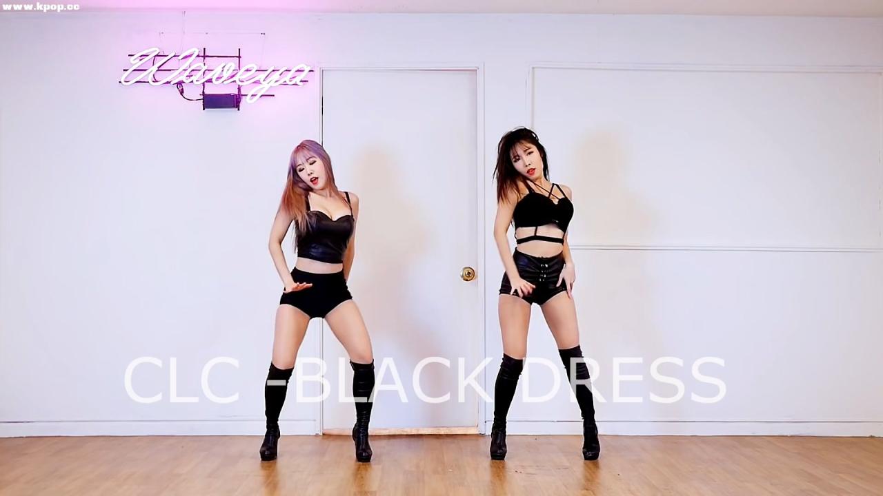CLC (씨엘씨) BLACK DRESS 블랙 드레스 cover dance WAVEYA 웨이브야 – #0414插图